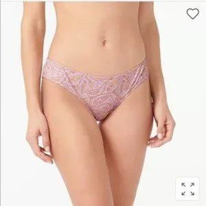 Eco surf hipster bikini bottom in beach paisley